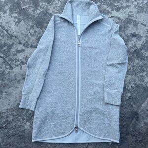 Lululemon Textured double zip grey jacket